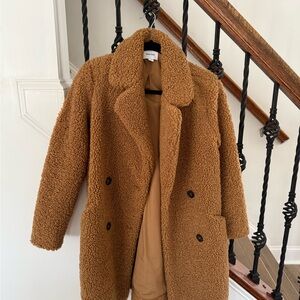 Nine West Tan Teddy Coat
